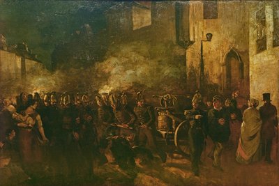 The Fire by Gustave Courbet